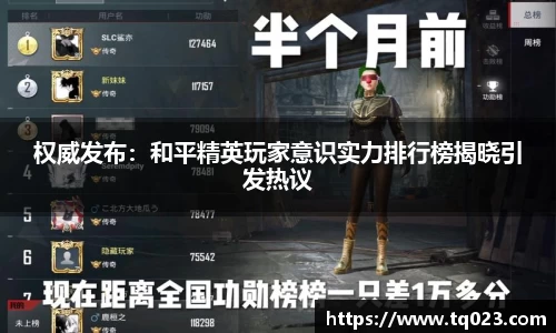 权威发布：和平精英玩家意识实力排行榜揭晓引发热议